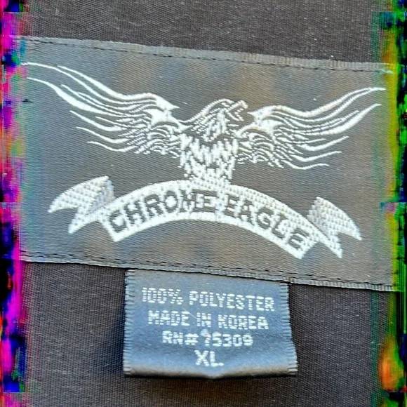 House of Blues Black/Blue Embroidered Flame Button up Men's Shirt Size XL - Picture 6 of 7